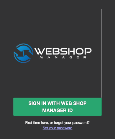 The same sign-in page on a phone